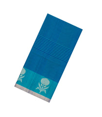 Blue Handloom Soft Silk Saree With Stripes & Border-SO4547