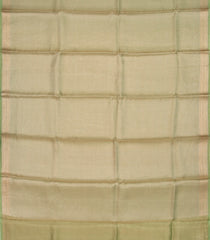 Light Green Handloom Banarasi Organza Silk Saree With Stripes-BE1689