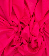 Hot Pink Woven Chirala Cotton Saree With Stripes & Contrast Temple Border-CR1311