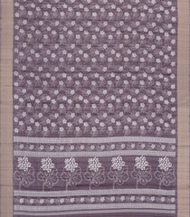 Lilac Printed Art Dola Silk Saree With Zari Border-BL5786