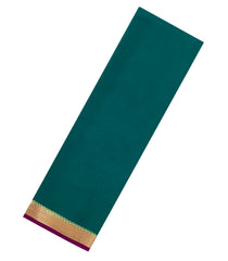 Sea Gren Woven Mysore Silk Saree With Contrast Border-MS3740