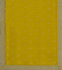 Mustard Synthetic Vichitra Zari Embroidery With Stone Work-BL5467