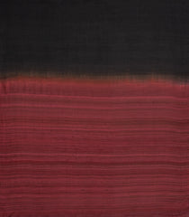 Black Woven Tussar Silk Saree With Contrast Pallu-TU3285