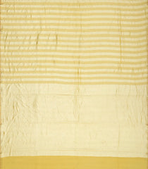 Yellow Woven Banarasi Khadi Georgette Silk Saree With Stripes-BE1507