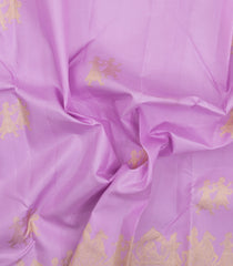Lavender Handloom Kanchipuram Silk Saree With Wedding Motifs-KA16368