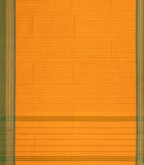 Yellow Woven Chettinad Cotton Saree With Stripes-CN1888