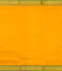 Yellow Handloom 9 Yards Silk Cotton Saree With Contrast Border-SC4443