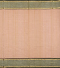 Sandal Handloom Silk Cotton Saree With Zari Buttas & Contrast Border-SC4801