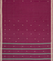 Magenta Woven Kadapa Cotton Saree With Buttas-KN0707