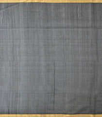 Black Woven Kora Soft Silk Saree With Stripes & Zari Border-SO4757