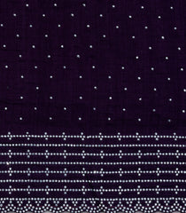 Dark Purple Woven Synthetic Vichitra Saree With Stone Work -BL5431