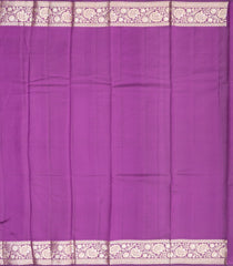 Purple Woven Dupion Silk Saree With Floral Buttas-DS0505