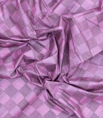 Lavender Woven Tussar Silk Saree With Floral Motifs-TU3421