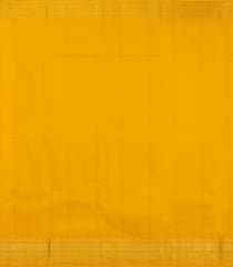 Yellow Kanchipuram Silk Saree With Zari Checks-KA14199