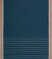 Teal Woven Chirala Cotton Saree With Narayanapet Border-CR1487