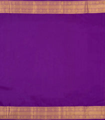 Purple Handloom Kanchipuram Silk Saree With Zari Checks & Buttas-KA16666