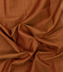 Rust Handloom Soft Silk Saree With Stripes-SO4637