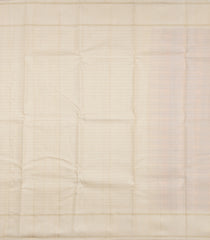 Magenta & Crimson Handloom Korvai Kanchipuram Silk Saree With Checks-KA16615