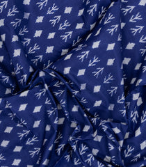 Violet Handloom Pochampally Ikat Silk Saree With Tie & Dye Motifs -IK0438