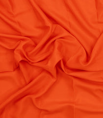 Orange Woven Mysore Silk Saree With Zari Border-MS3627