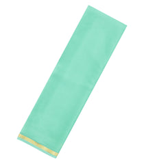 Turquoise Woven Mysore Silk Saree With Zari Border-MS3682