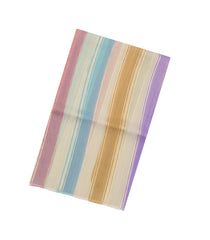 Multi Colour Woven Art Viscose Saree With Zari Stripes & Peach Pallu-BL4699