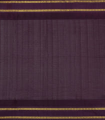 Peach Handloom Korvai Silk Cotton Saree With Maroon Border-SC4423