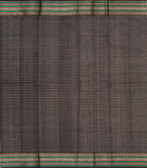 Red Handloom Kanchi Cotton Saree With Buttas & Contrast Silk Border-KC1513
