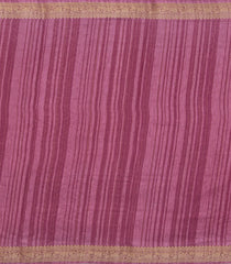 Dusty Pink Printed Synthetics Dola Zari Lining With Jacquard Zari Border-BL5167