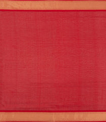 Green Handloom Silk Cotton Saree With Checks & Buttas-SC4242