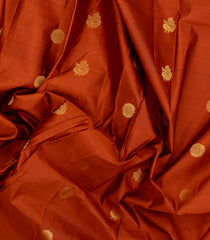 Red Kanchipuram Silk Saree With Annam Buttas-KA14928