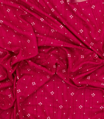 Crimson Woven Synthetics Dola Silk Saree With Zari Border-BL5271