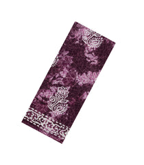 Burgundy Printed Jaipur Cotton Saree With Abstract Motifs-JC1526