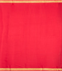 Dark Maroon Woven Mysore Silk Saree With Contrast Zari Border-MS3865