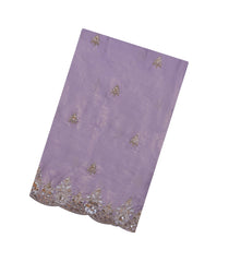 Lavender Woven Synthetic Blended Tissue Saree With Embroidered Motifs-EN2023