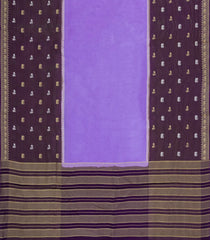 Lavender Woven Blended Viscose Saree With Buttas-BL5694