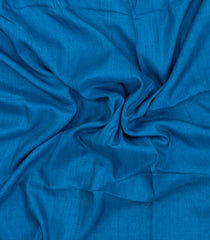 Sky Blue Printed Synthetic Tussar Silk Saree With Zari Stripes & Border -SY0088