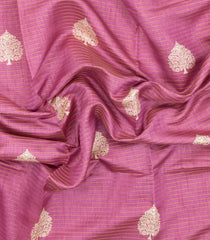 Baby Pink Printed Synthetic Dola Silk Saree With Zari Stripes & Border-SY0319