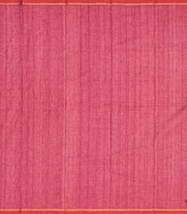 Crimson Handloom Kanchi Cotton Saree With Zari Checks & Lotus Buttas