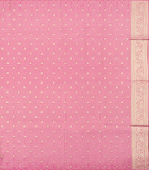 Dusty Pink Woven Art Tissue Dupion Saree With Floral Zari Buttas-BL5880
