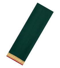 Bottle Green Woven Mysore Silk Saree With Contrast Zari Border-MS3325