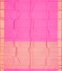 Candy Pink Handloom Kanchipuram Silk Saree With Buttas & Zari Border-KA13187