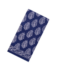 Violet Printed Jaipur Cotton Saree With Floral Motifs-JC1737