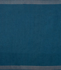 Blue Printed Tussar Silk Saree With Buttas & Printed Pallu-TU3660