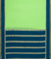 Light Green Woven Mysore Silk Saree With Contrast Border-MS3681