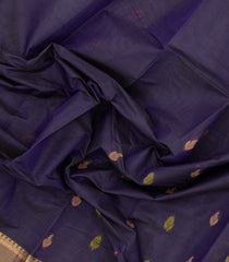 Lilac Woven Rasipuram Cotton Saree With Meena Buttas-RA2572