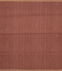 Taupe Woven Synthetic Manipur Silk Saree With Crimson Printed Bird Motifs-BL4951