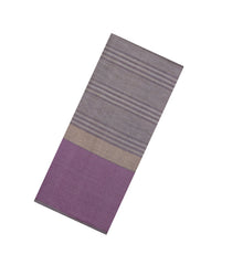 Lavender Woven Tussar Saree With Stripes-TU3343