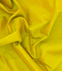Neon Green Handloom Korvai Silk Cotton Saree With Contrast Border-SC4518