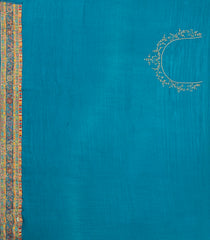 Blue Woven Pashmina Silk Saree With Meena Floral Motifs -EN1780